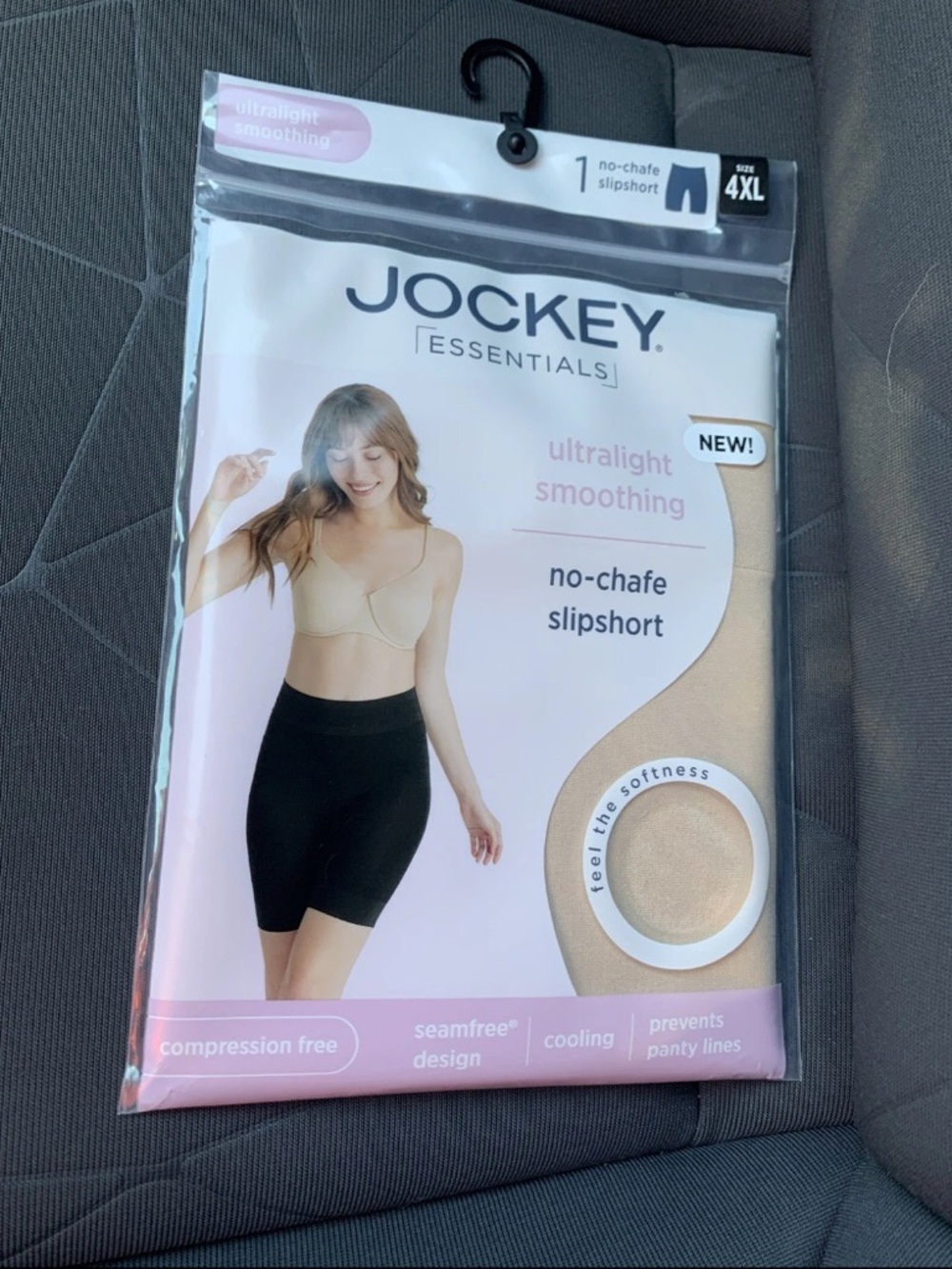 2/$20 Jockey Essentials No-Chafe Slipshort - Nude Plus Size 4XL